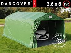 Portable garage PRO 3.6x6x2.7 m PVC with ground cover, Green