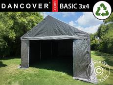 Tente de stockage Basic, 3x4m, PE 300, Gris