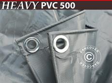 Bâche 8x14m, PVC 500g/m², Gris