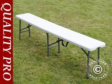 Bancs pliants 244x30x43cm, Gris clair (25 pièces)
