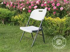 Folding Chair 47x55x87 cm, White/Grey, 24 pcs.