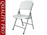 Folding Chair 48x43x89 cm, Light grey/White, 4 pcs.