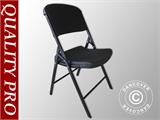 Cadeiras desdobráveis 48x43x89cm, Preto, 4 unid.