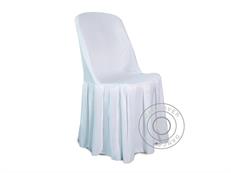 Stuhlhusse für 44x44x80cm Stuhl, Weiß