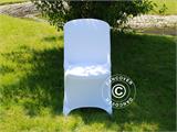 Couverture de chaise extensible 48x43x89cm, Blanc (1 pcs)