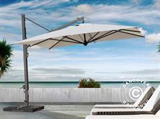 Zwevende parasol Galileo Maxi, 4x4m, Ecru