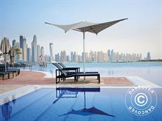 Parasol Vela, 3x3m, Gris taupe