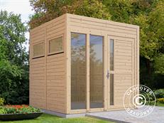 Gartenhaus, Bertilo Cubus 2O, 2,26x2,34x2,32m, Natur