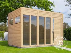Gartenhaus, Bertilo Cubus 3O, 3,37x2,34x2,32m, Natur
