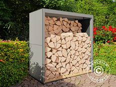 Wood Storage, Bertilo HPL 2, 1.51x0.75x1.54 m, 1.13m², Anthracite/Grey ONLY 5 PCS. LEFT