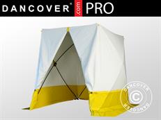 Tente de chantier, FleXshelter PRO, Type 5S, 1,8x1,8x2,0m, Blanc/jaune