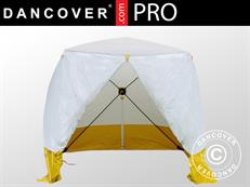 Work tent, FleXshelter PRO, Type 5S, 3.5x3.5x2.15 m, White/yellow ONLY 1 PCS. LEFT