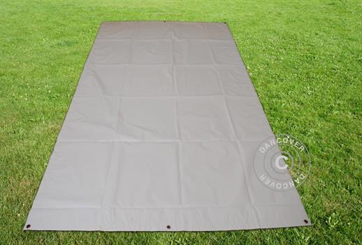 Bâche, bâche de sol 2,6x3,1m PVC, Gris