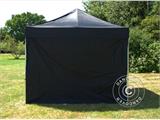 Standaard zijwand voor FleXtents, 3m, Zwart