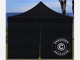 Paroi latérale avec fermeture éclaire pour FleXtents, 3m, Noir