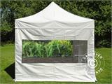 Sidewall w/panorama window for FleXtents, 3 m, Silver