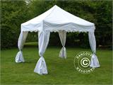 Rideaux pour FleXtents, Blanc, 2 pcs.