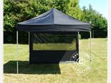 Kit parete laterale con finestra panoramica per FleXtents 2x2m, 2m, Nero