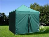 Pared lateral con cremallera para FleXtents, 3m, Verde