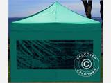 Kit parete laterale con finestra panoramica per FleXtents, 3m, Verde