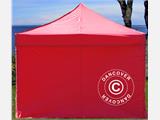 Sidewall kit for Pop up gazebo FleXtents 3x6 m, Red