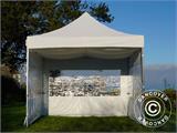 FleXtents Griestu Drapērijas, Baltas, priekš 3x3m Saliekamas nojumes