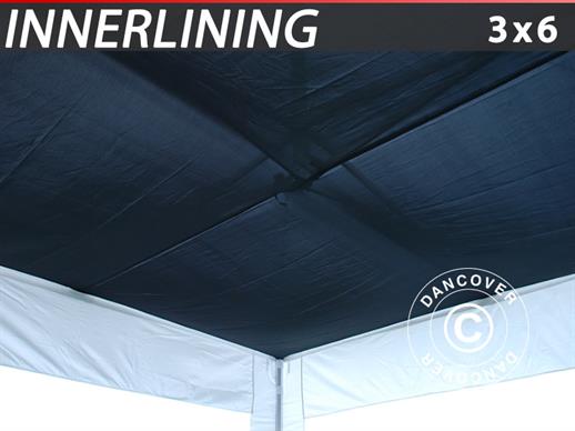 Revestimiento para techos para FleXtents, Negro, para Carpa plegable de 3x6m