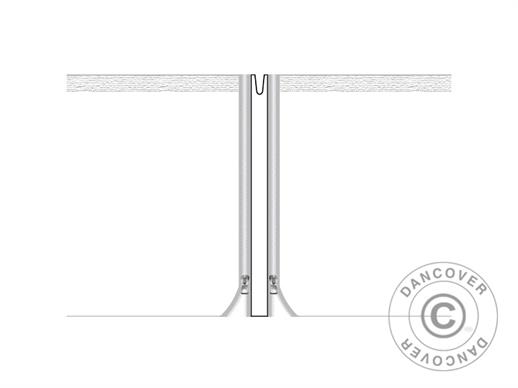 Opvullende verbindingspanelen voor de FleXtents® PRO vouwtent 3m-serie, Wit, 2 stuks. 