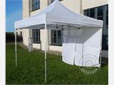 Zijwand met ritssluiting voor FleXtents, 4m, Wit