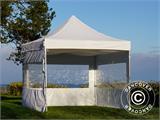 FleXtents takdrapering, Hvit, til 4x4m Quick-up telt