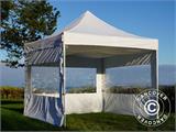 FleXtents takdrapering, Hvit, til 4x4m Quick-up telt