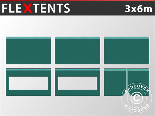 Zestaw ścian bocznych dla Namiot ekspresowy FleXtents 3x6m, Zielony