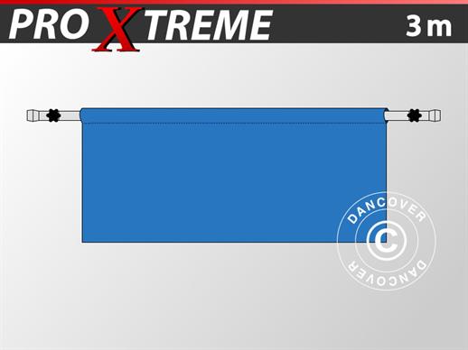 Halv sidovägg för FleXtents PRO Xtreme, 3m, Blå