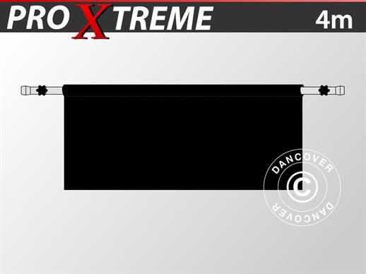 Halv sidovägg för FleXtents PRO Xtreme, 4m, Svart