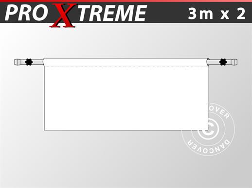 Halv sidovägg för FleXtents PRO Xtreme, 6m, Vit