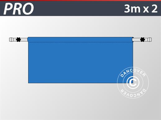 Halbe Seitenwand für FleXtents PRO, 6m, Blau