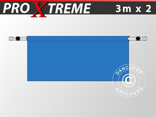 Halv sidevegg for FleXtents PRO Xtreme, 6m, Blå