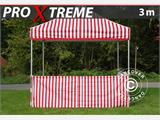 Demi paroi latérale pour FleXtents PRO Xtreme, 3m, Rayé