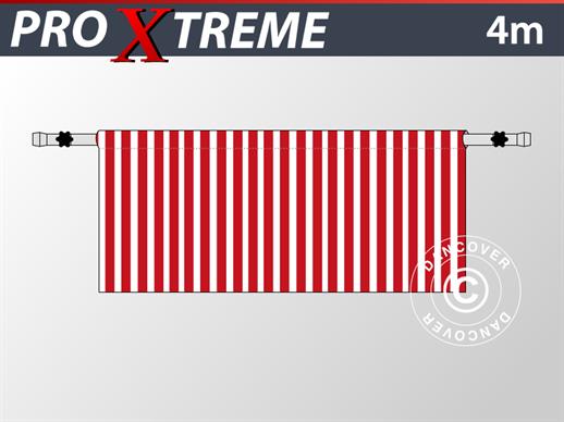 Halbe Seitenwand für FleXtents PRO Xtreme, 4m, Gestreift