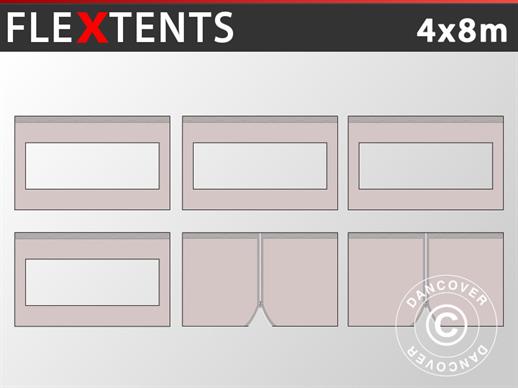 Sidevægge til Foldetelt FleXtents PRO 4x8m, Latte