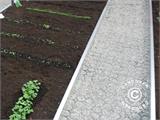 Spårseparatorprofiler till växthus med 10 markförstärkningsrutnät, 4m