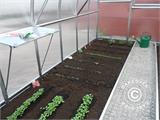 Greenhouse Track Separator profiles w/ 25 ground reinforcement grids, 10 m