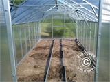 Greenhouse Track Separator profiles w/ 25 ground reinforcement grids, 10 m