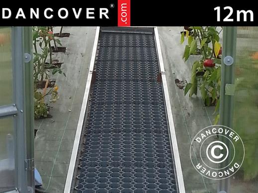 Greenhouse Track Separator profiles w/ 30 ground reinforcement grids, 12 m