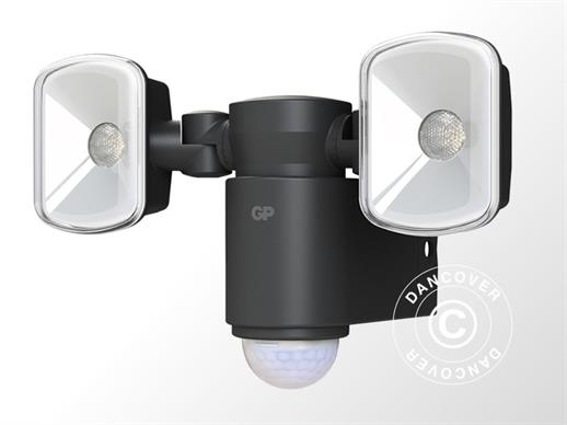 Holofote RF2.1 LED sem fios, sensor PIR e pilhas, Preto