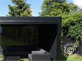 Zijwandscherm voor bioklimatologisch pergola paviljoen San Pablo, 3m, Zwart