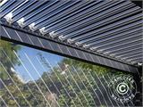 Sideveggskjerm til bioklimatisk pergola paviljongen San Pablo, 4m, svart