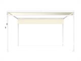 Seitenwand-Sichtschutz für Pergola Pavillon San Fernando, 4m, Beige