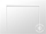 Muro-estore lateral para cenador de pérgola bioclimática San Pablo, 4m, Blanco/Gris claro