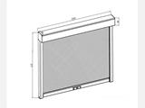 Muro-estore lateral para cenador de pérgola bioclimática San Pablo, 4m, Blanco/Gris claro